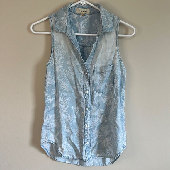 Cloth & Stone Chambray Tank XS - Picture 1 of 7